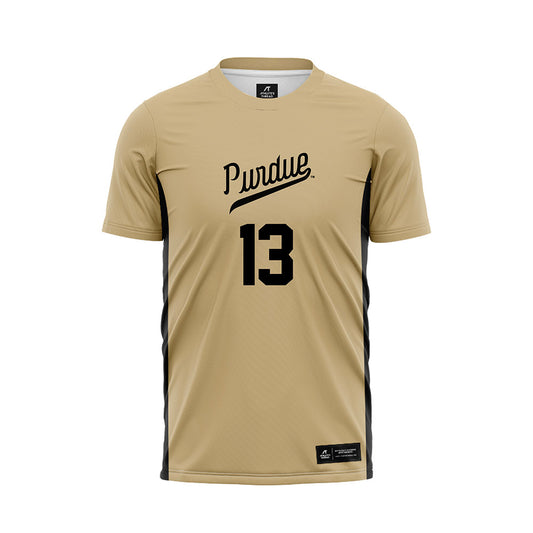 Purdue - NCAA Women's Soccer : bianca hanisch - Gold Soccer Jersey-0