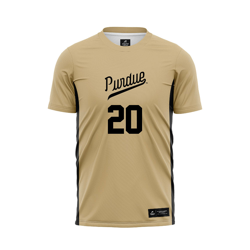 Purdue - NCAA Women's Soccer : Charlotte McMurtrie - Gold Soccer Jersey-0