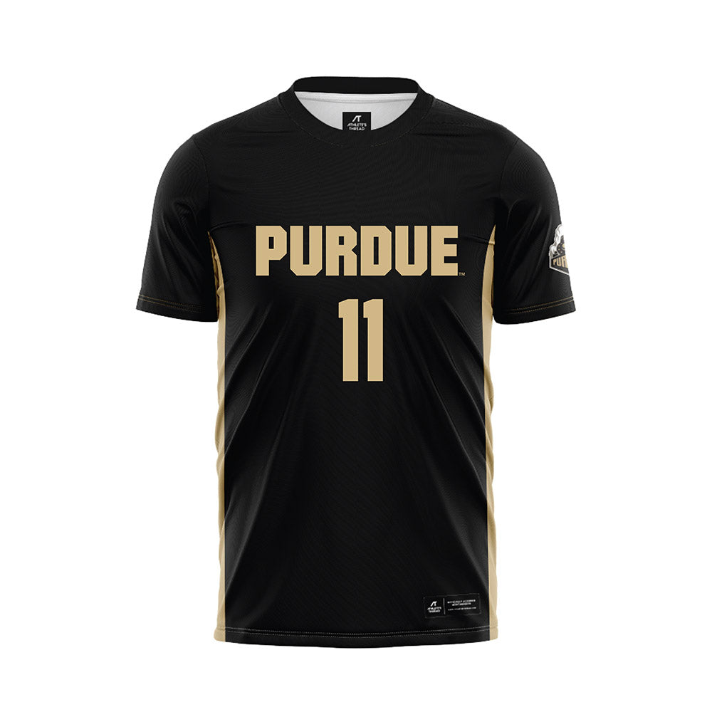 Purdue - NCAA Women's Soccer : Cherry Yu - Black Soccer Jersey-0