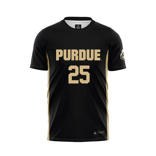 Purdue - NCAA Women's Soccer : Sydney Cook - Black Soccer Jersey-0
