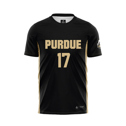 Purdue - NCAA Women's Soccer : Angelina Thoreson - Black Soccer Jersey-0