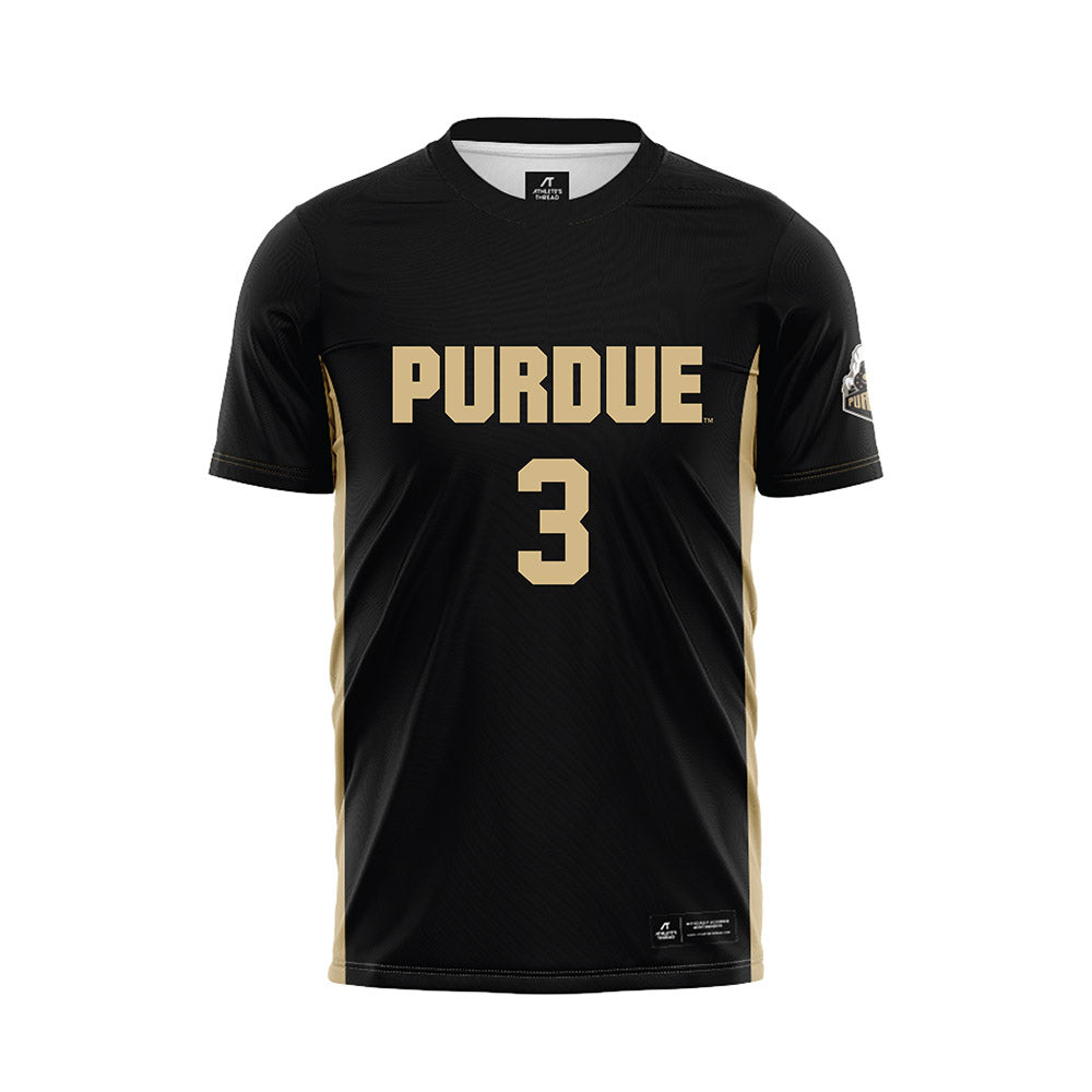 Purdue - NCAA Women's Soccer : Cassie Bibby - Black Soccer Jersey-0