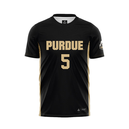 Purdue - NCAA Women's Soccer : Reese Kay - Black Soccer Jersey-0