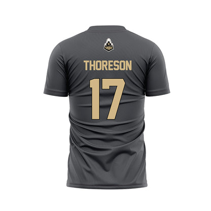 Purdue - NCAA Women's Soccer : Angelina Thoreson - Grey Soccer Jersey-1