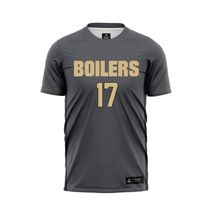 Purdue - NCAA Women's Soccer : Angelina Thoreson - Grey Soccer Jersey-0