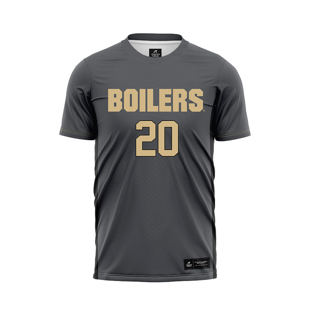Purdue - NCAA Women's Soccer : Charlotte McMurtrie - Grey Soccer Jersey-0