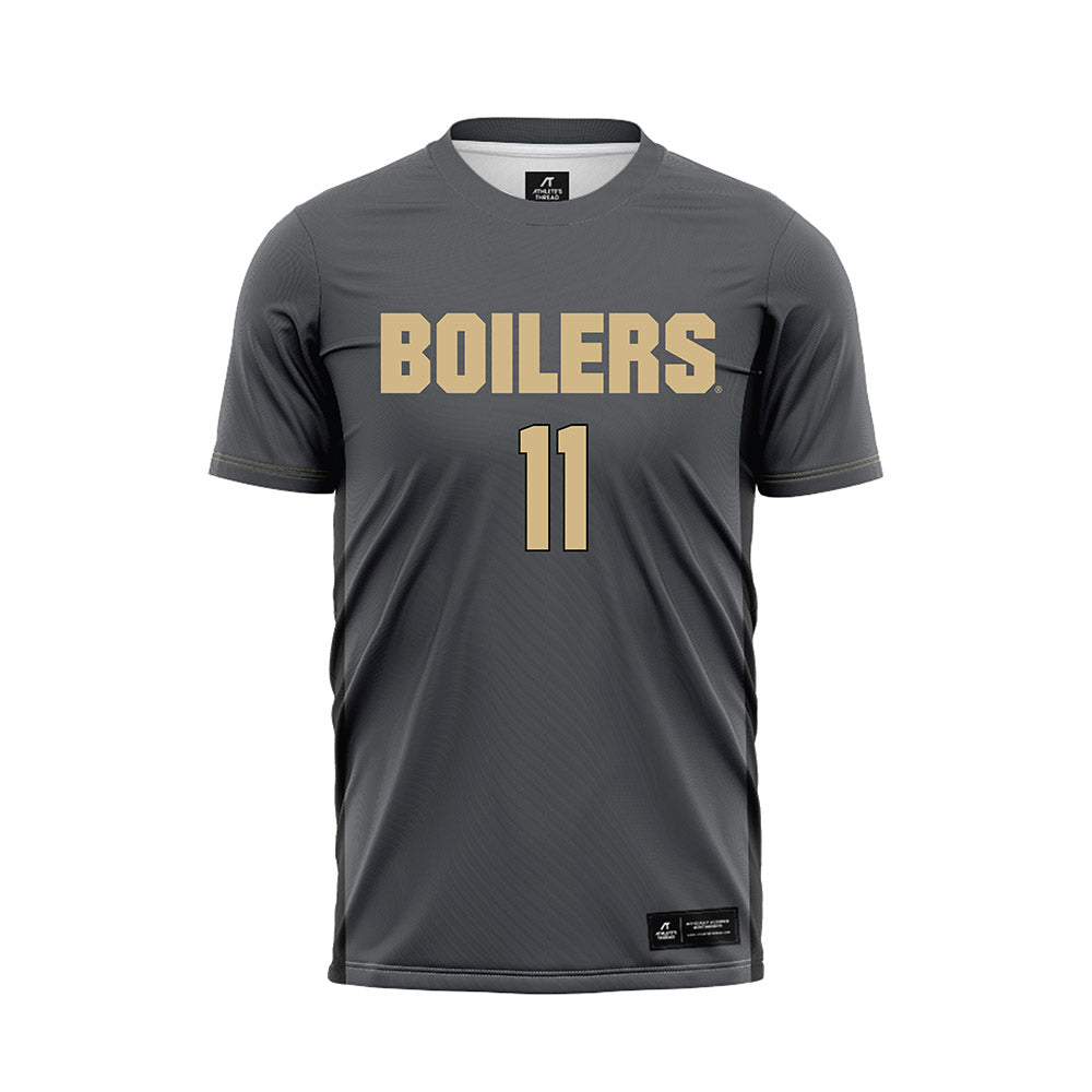 Purdue - NCAA Women's Soccer : Cherry Yu - Grey Soccer Jersey-0
