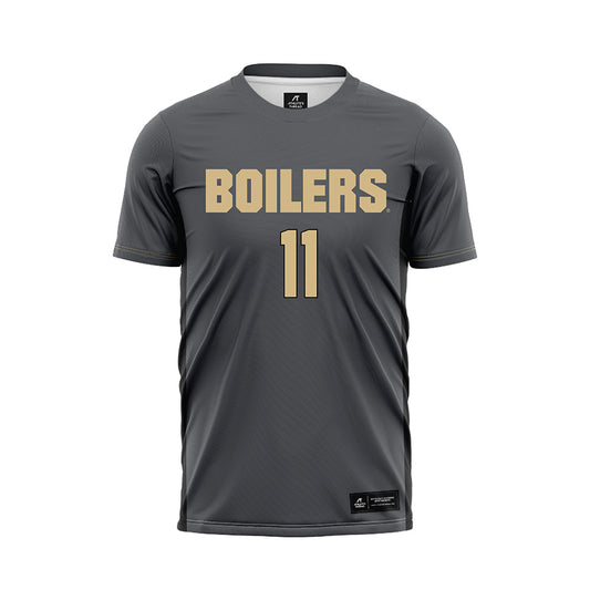 Purdue - NCAA Women's Soccer : Cherry Yu - Grey Soccer Jersey-0