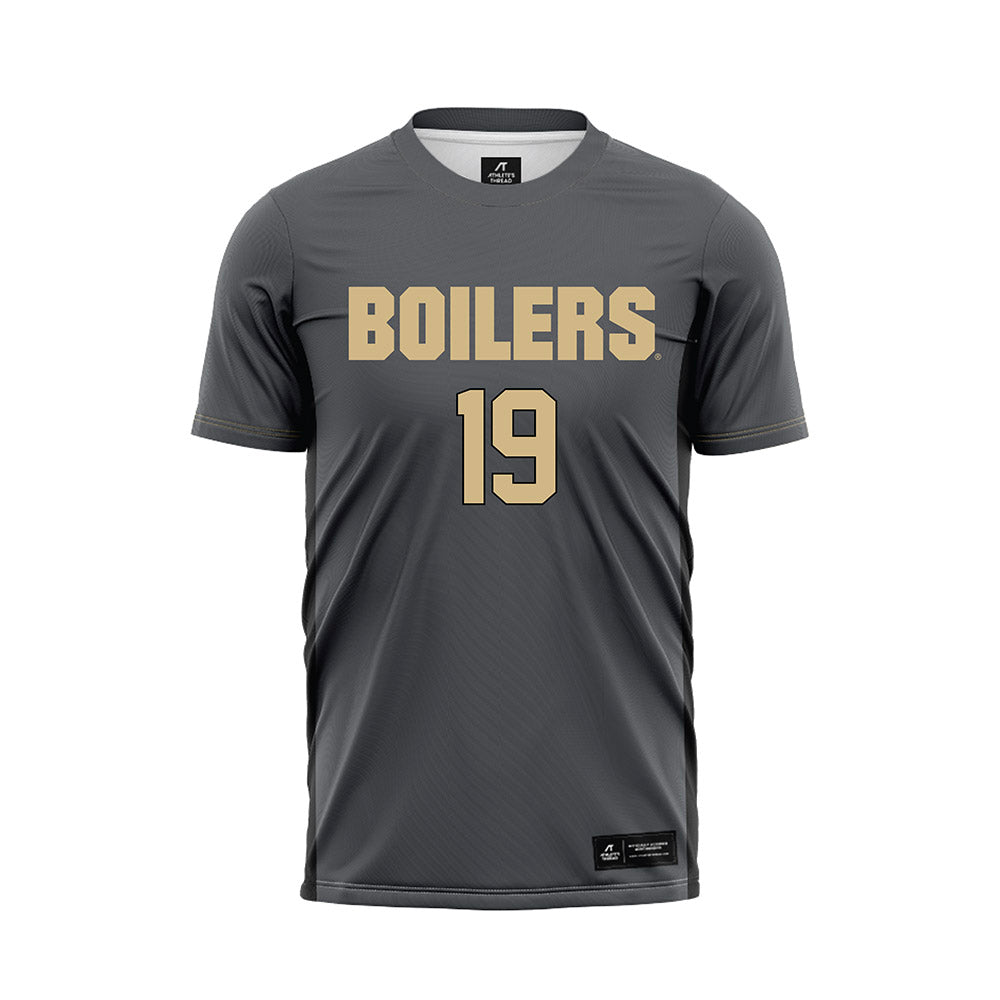 Purdue - NCAA Women's Soccer : Chiara Nicolazzo - Grey Soccer Jersey-0