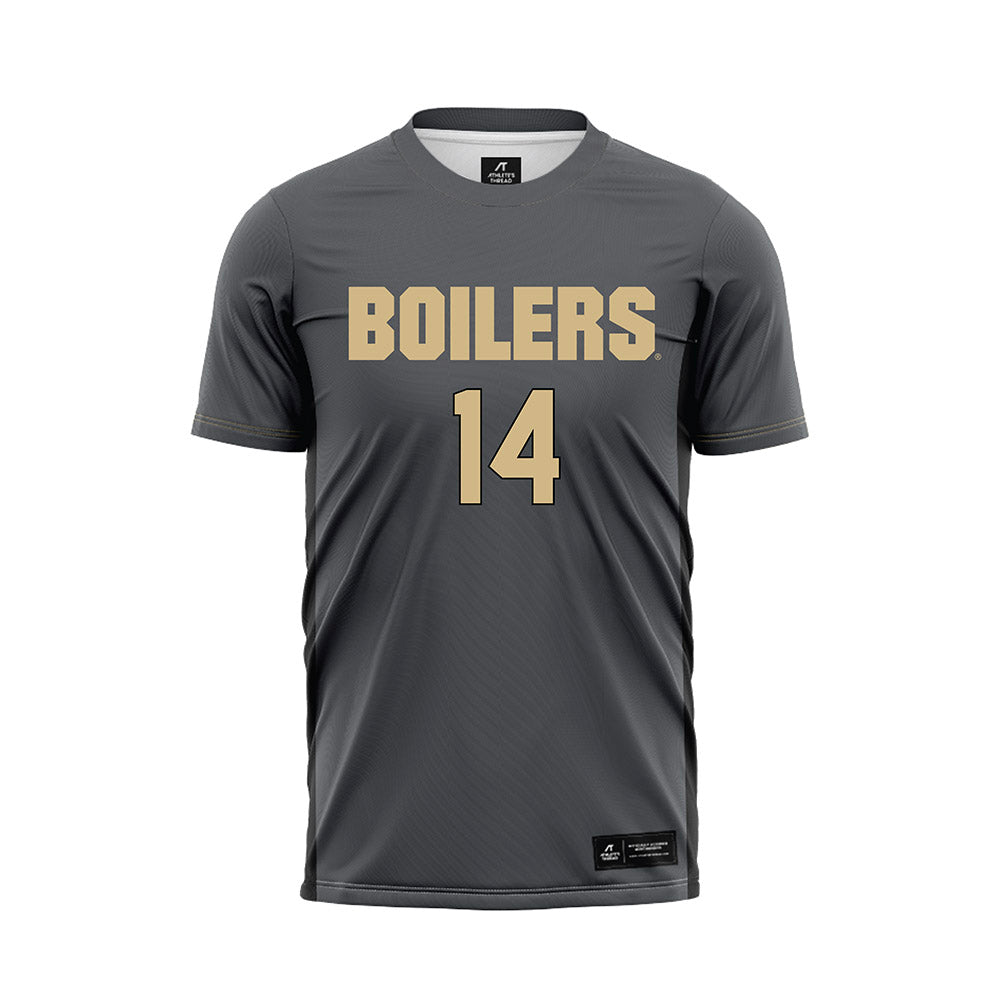 Purdue - NCAA Women's Soccer : Irene Campo - Grey Soccer Jersey-0