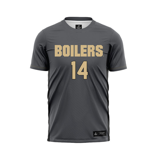 Purdue - NCAA Women's Soccer : Irene Campo - Grey Soccer Jersey-0