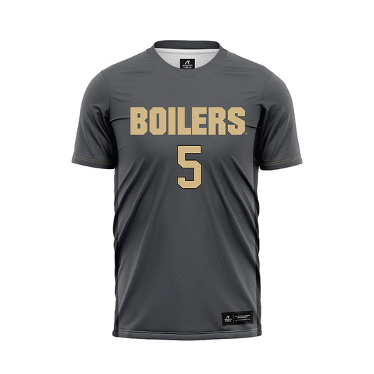 Purdue - NCAA Women's Soccer : Reese Kay - Grey Soccer Jersey-0