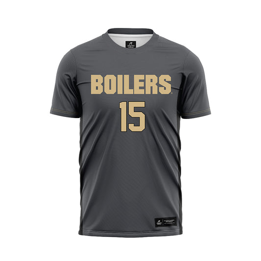 Purdue - NCAA Women's Soccer : Kayla Budish - Grey Soccer Jersey-0