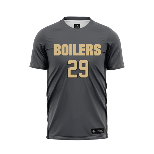 Purdue - NCAA Women's Soccer : Elizabeth Burfeind - Grey Soccer Jersey-0