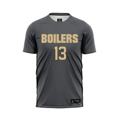 Purdue - NCAA Women's Soccer : bianca hanisch - Grey Soccer Jersey-0