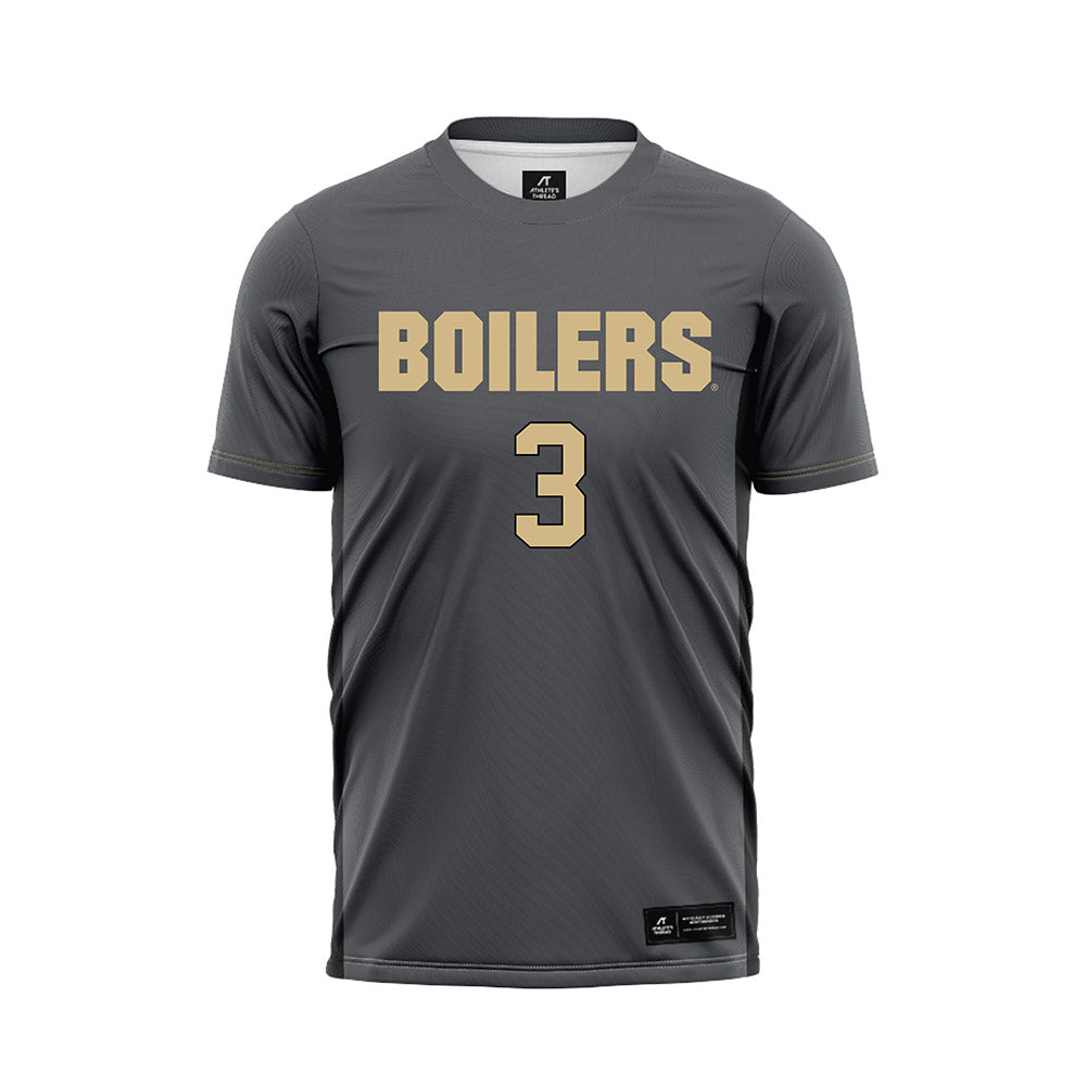 Purdue - NCAA Women's Soccer : Cassie Bibby - Grey Soccer Jersey-0