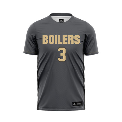 Purdue - NCAA Women's Soccer : Cassie Bibby - Grey Soccer Jersey-0
