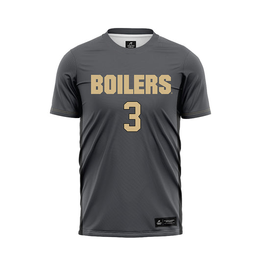 Purdue - NCAA Women's Soccer : Cassie Bibby - Grey Soccer Jersey-0