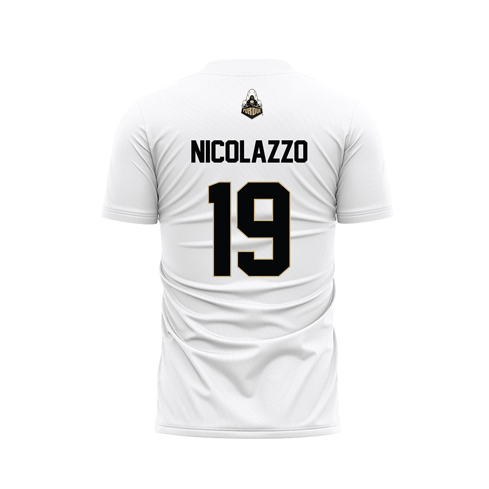 Purdue - NCAA Women's Soccer : Chiara Nicolazzo - White Soccer Jersey-1