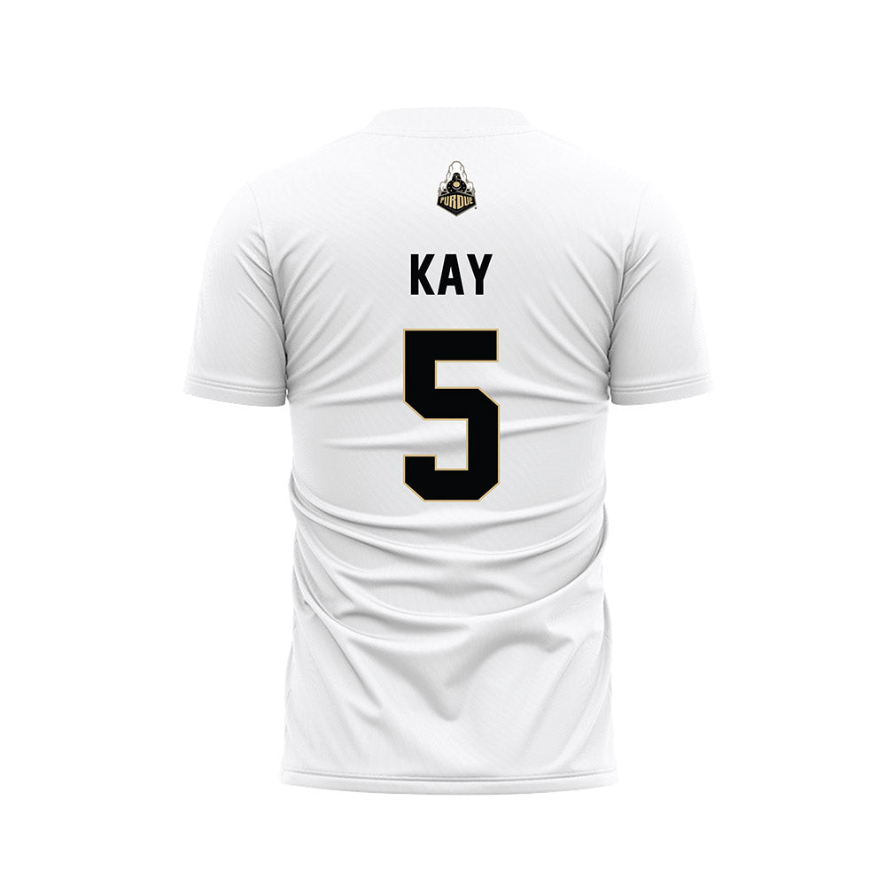 Purdue - NCAA Women's Soccer : Reese Kay - White Soccer Jersey-1