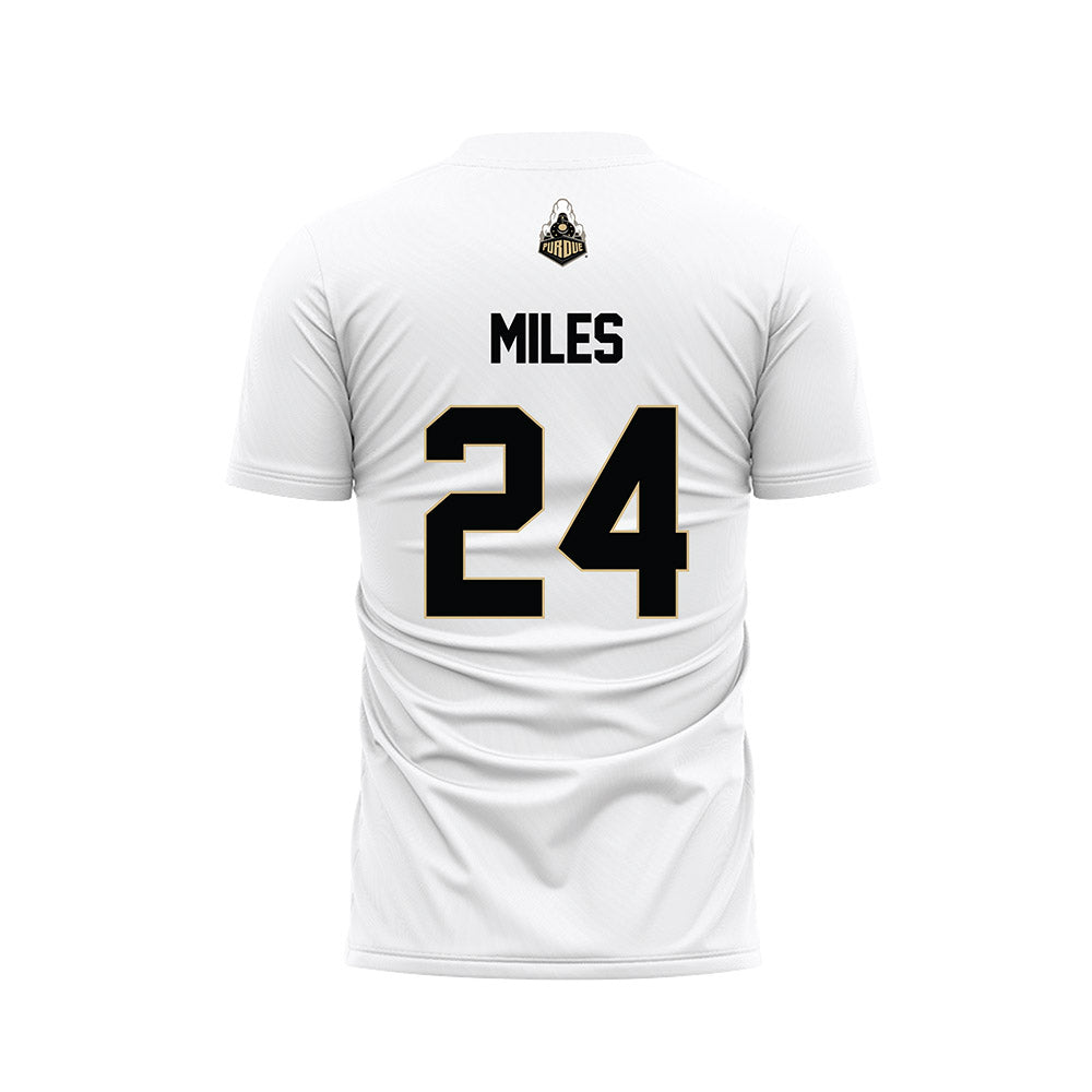 Purdue - NCAA Women's Soccer : Zoe Miles - White Soccer Jersey-1