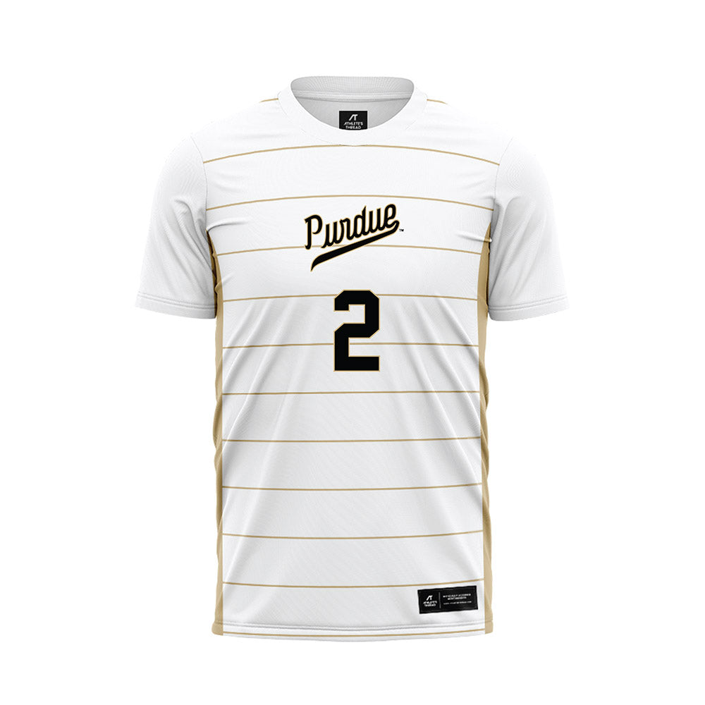 Purdue - NCAA Women's Soccer : McKenzie Carle - White Soccer Jersey-0