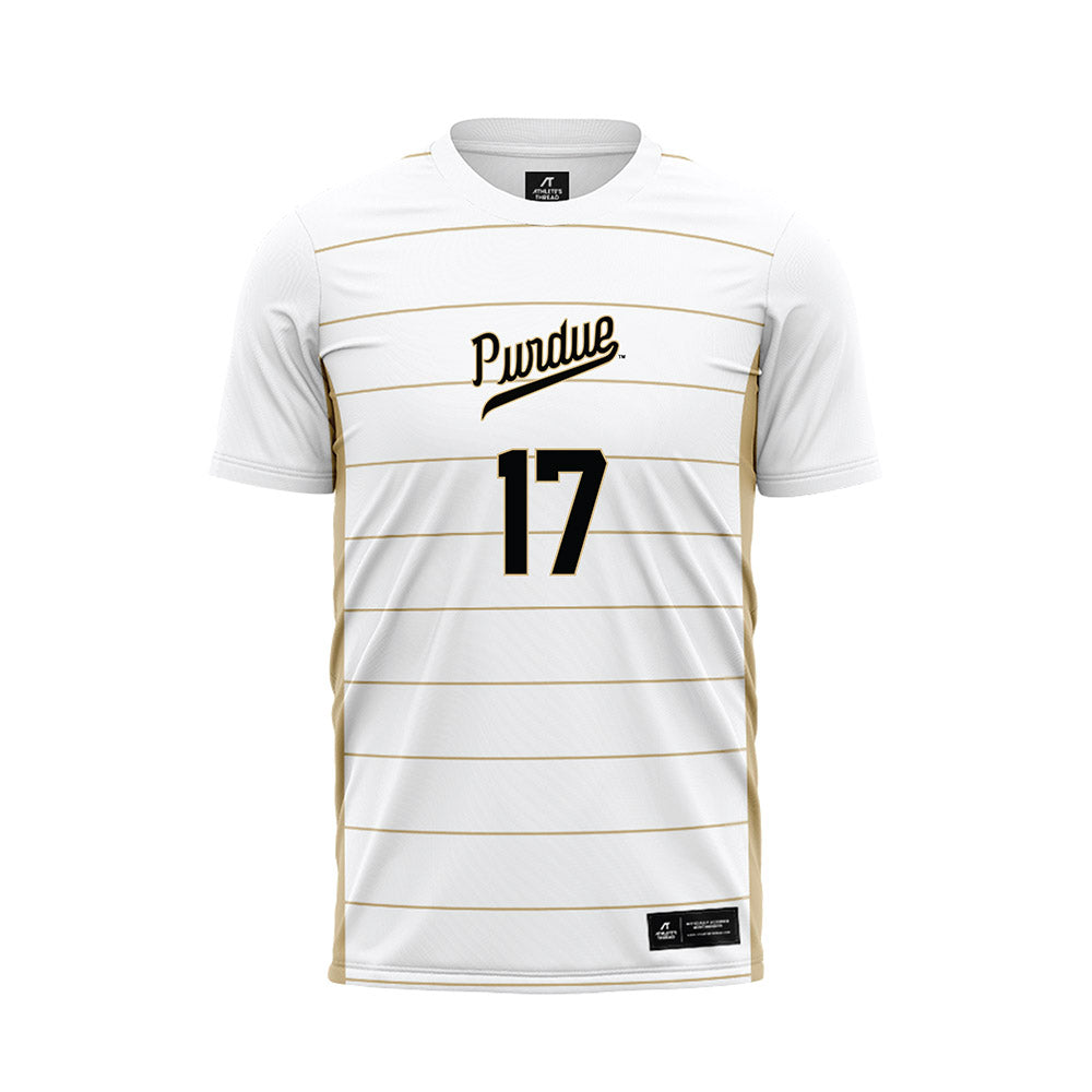 Purdue - NCAA Women's Soccer : Angelina Thoreson - White Soccer Jersey-0