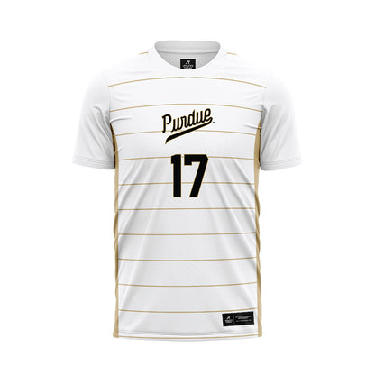 Purdue - NCAA Women's Soccer : Angelina Thoreson - White Soccer Jersey-0