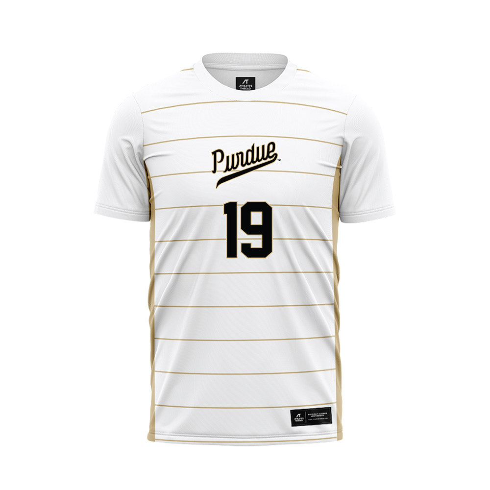 Purdue - NCAA Women's Soccer : Chiara Nicolazzo - White Soccer Jersey-0