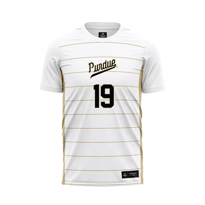 Purdue - NCAA Women's Soccer : Chiara Nicolazzo - White Soccer Jersey-0