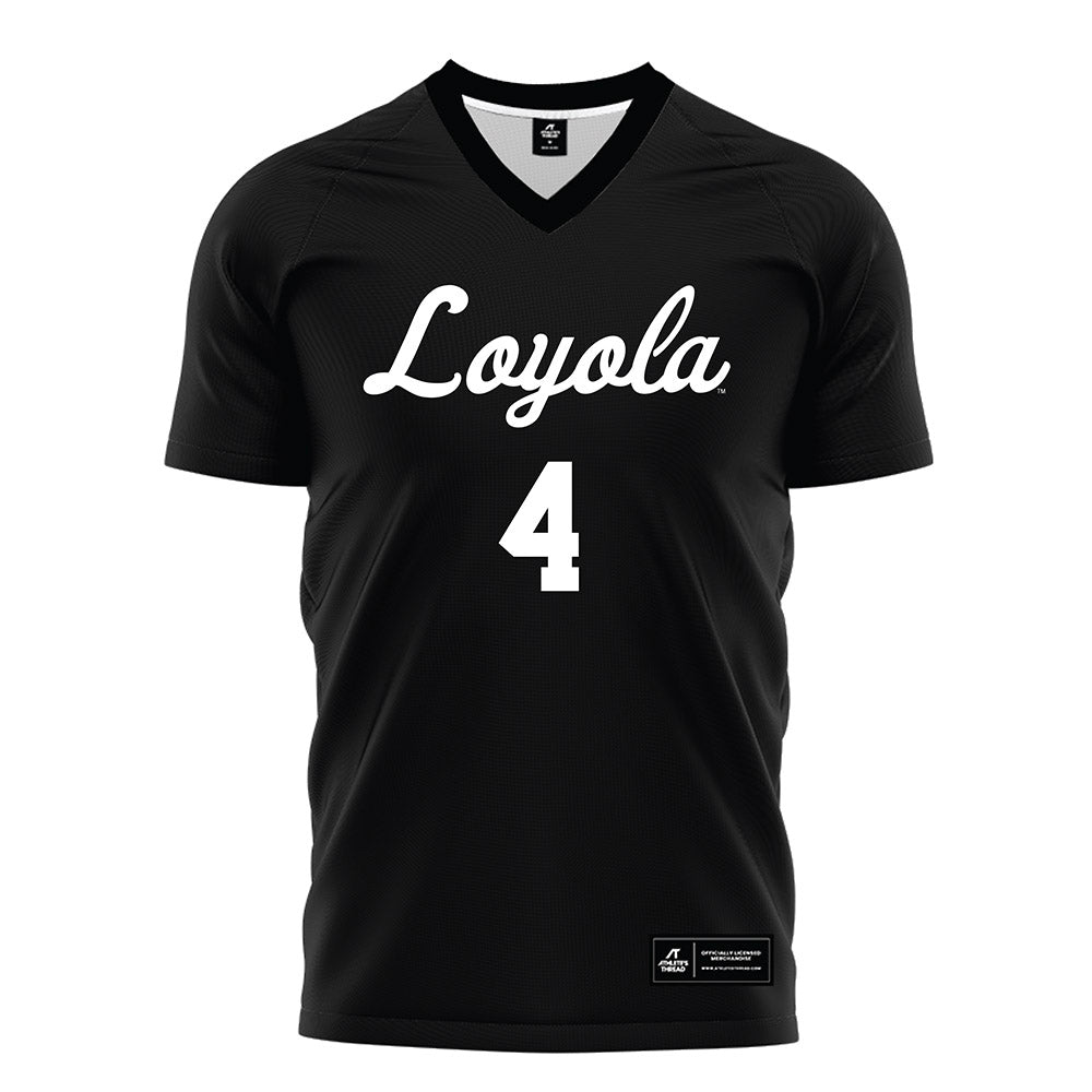 Loyola - NCAA Men's Soccer : TJ Cairney - Black Soccer Jersey-0
