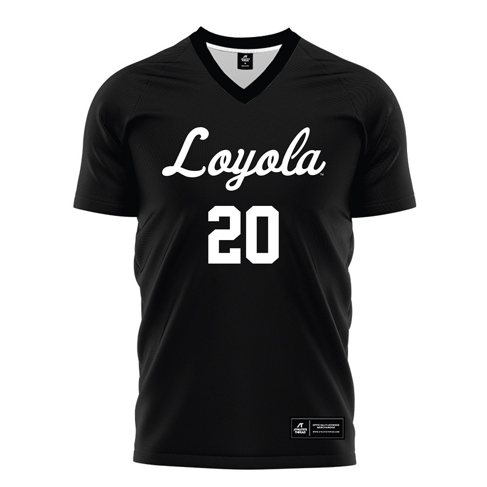 Loyola - NCAA Men's Soccer : Grant Bailey - Black Soccer Jersey-0