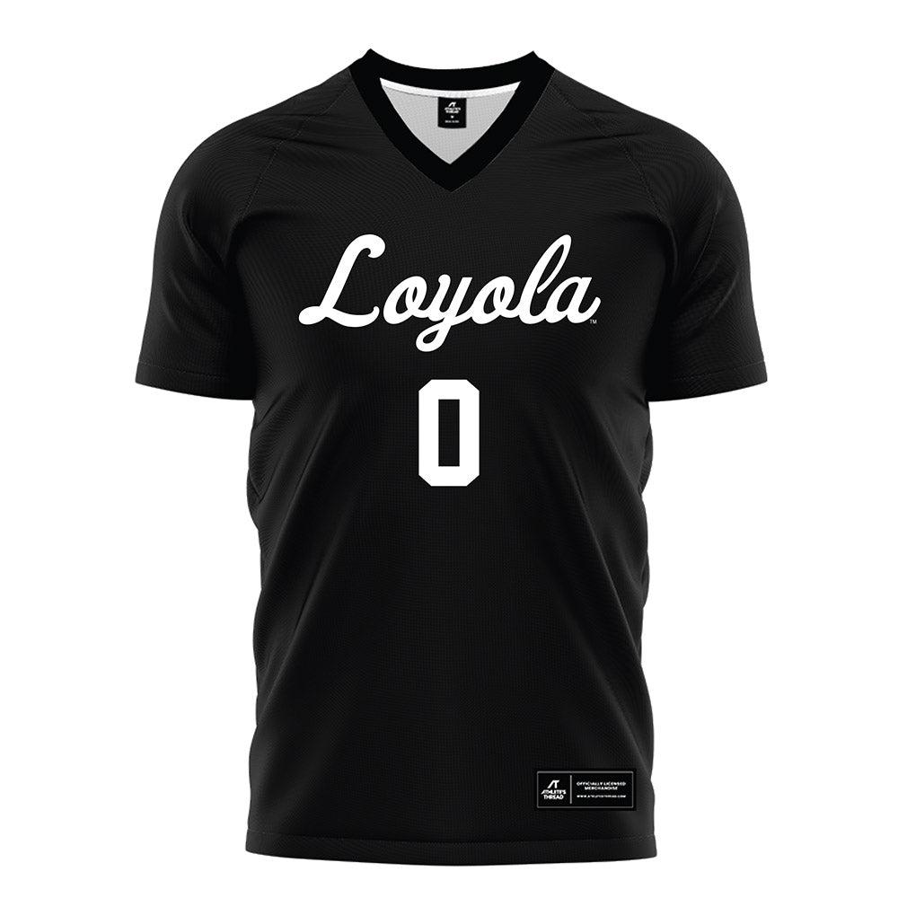 Loyola - NCAA Men's Soccer : Nemanja Pozder - Black Soccer Jersey-0