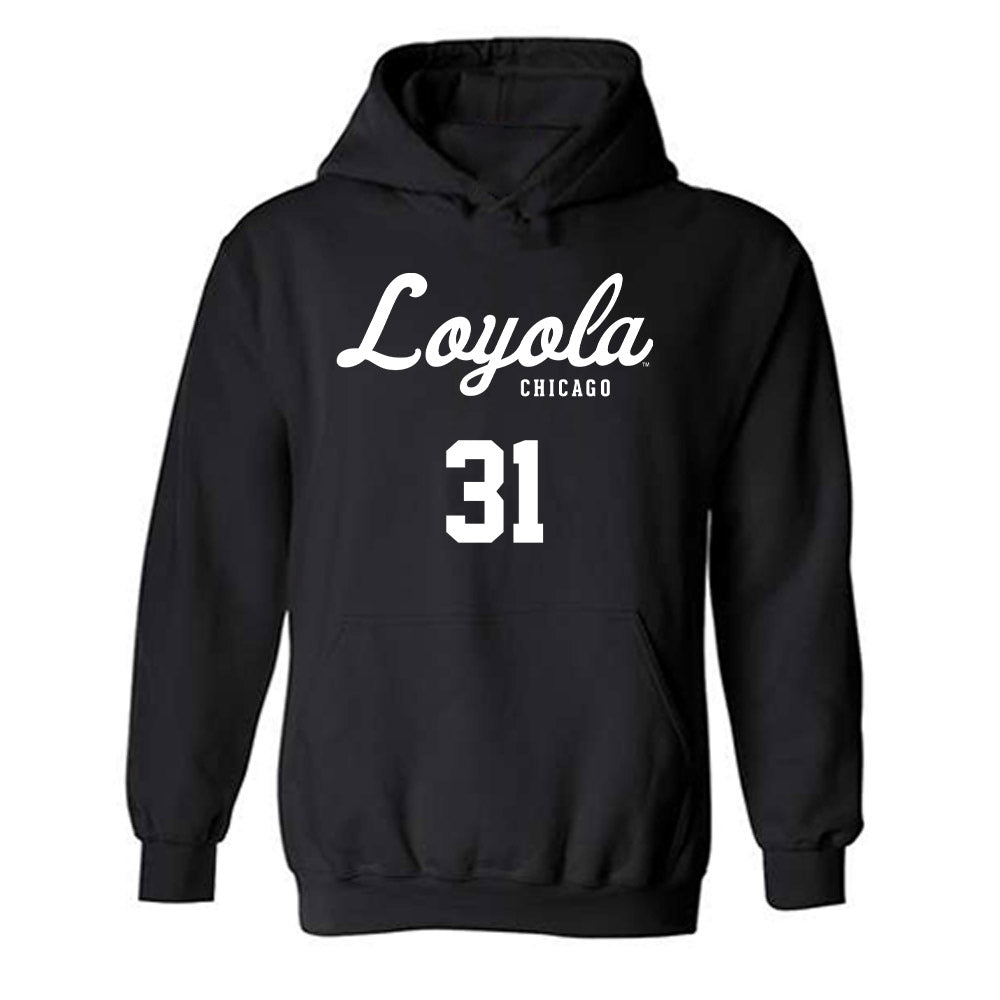 Loyola - NCAA Men's Soccer : Ori Yedlin - Replica Shersey Hooded Sweatshirt-0