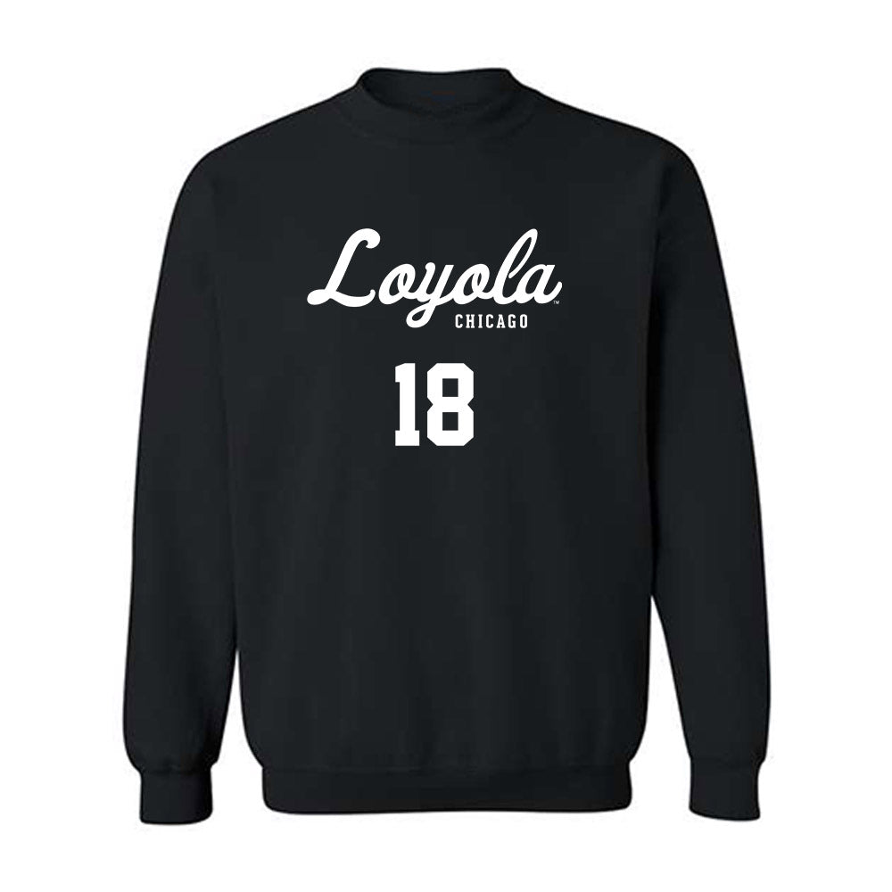 Loyola - NCAA Men's Soccer : Chase Herbel - Replica Shersey Crewneck Sweatshirt-0