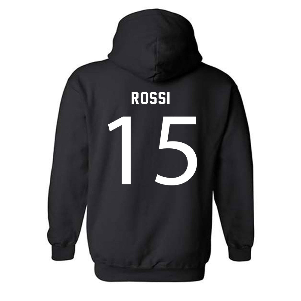 Loyola - NCAA Women's Soccer : Emily Rossi - Replica Shersey Hooded Sweatshirt-1