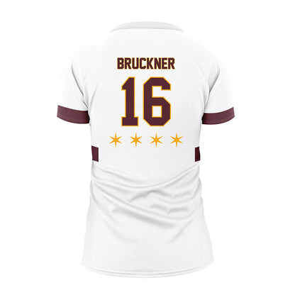 Loyola - NCAA Women's Volleyball : Jordan Bruckner - White Volleyball Jersey-1