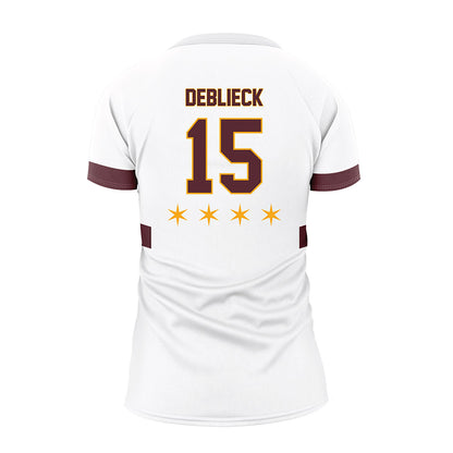 Loyola - NCAA Women's Volleyball : Avary DeBlieck - White Volleyball Jersey-1