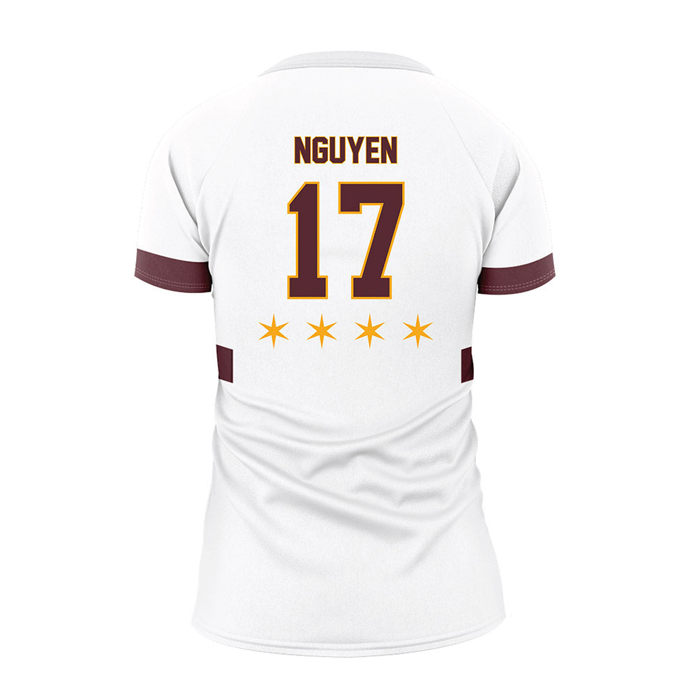 Loyola - NCAA Women's Volleyball : Leyna Nguyen - 2025 White Volleyball Jersey-1