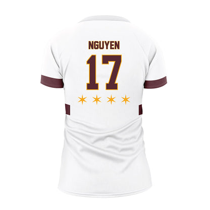 Loyola - NCAA Women's Volleyball : Leyna Nguyen - 2025 White Volleyball Jersey-1
