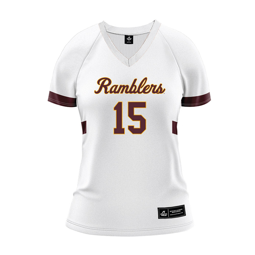 Loyola - NCAA Women's Volleyball : Avary DeBlieck - White Volleyball Jersey-0