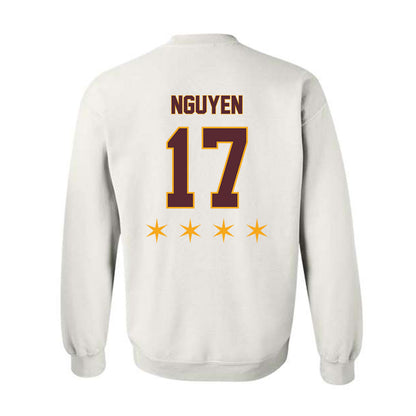 Loyola - NCAA Women's Volleyball : Leyna Nguyen - 2025 Replica Shersey Crewneck Sweatshirt-1