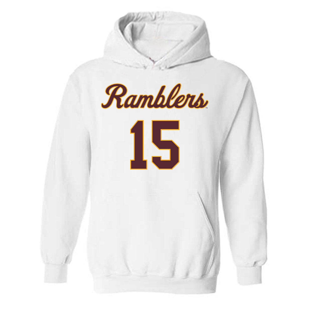 Loyola - NCAA Women's Volleyball : Avary DeBlieck - 2025 Replica Shersey Hooded Sweatshirt-0