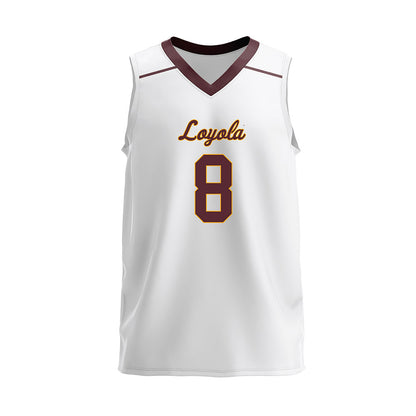 Loyola - NCAA Men's Volleyball : Aleksandar Sosa - 2025 White Volleyball Jersey-0