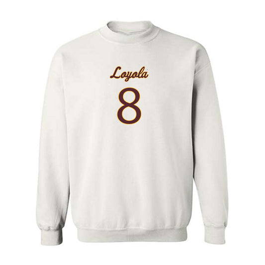 Loyola - NCAA Men's Volleyball : Aleksandar Sosa - Replica Shersey Crewneck Sweatshirt-0