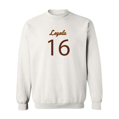 Loyola - NCAA Men's Volleyball : Alexander Smits Van Oyen - Replica Shersey Crewneck Sweatshirt-0