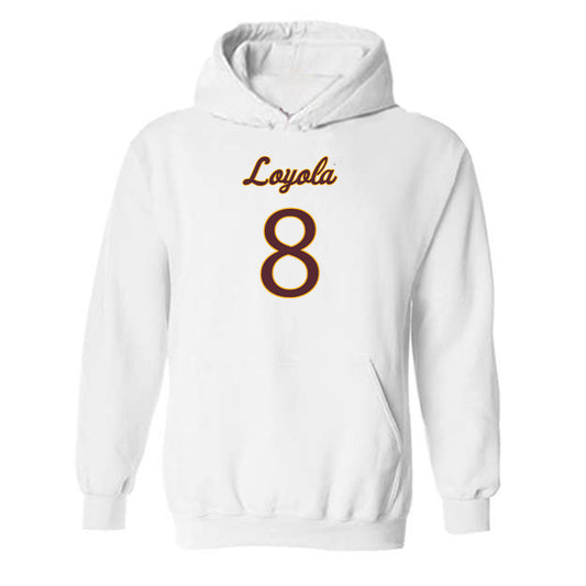 Loyola - NCAA Men's Volleyball : Aleksandar Sosa - Replica Shersey Hooded Sweatshirt-0