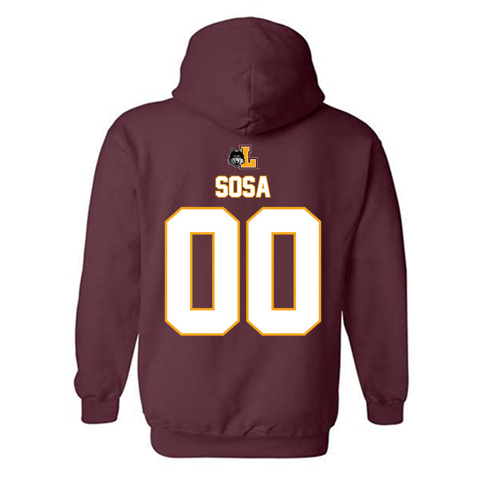 Loyola - NCAA Men's Volleyball : Aleksandar Sosa - Replica Shersey Hooded Sweatshirt-1