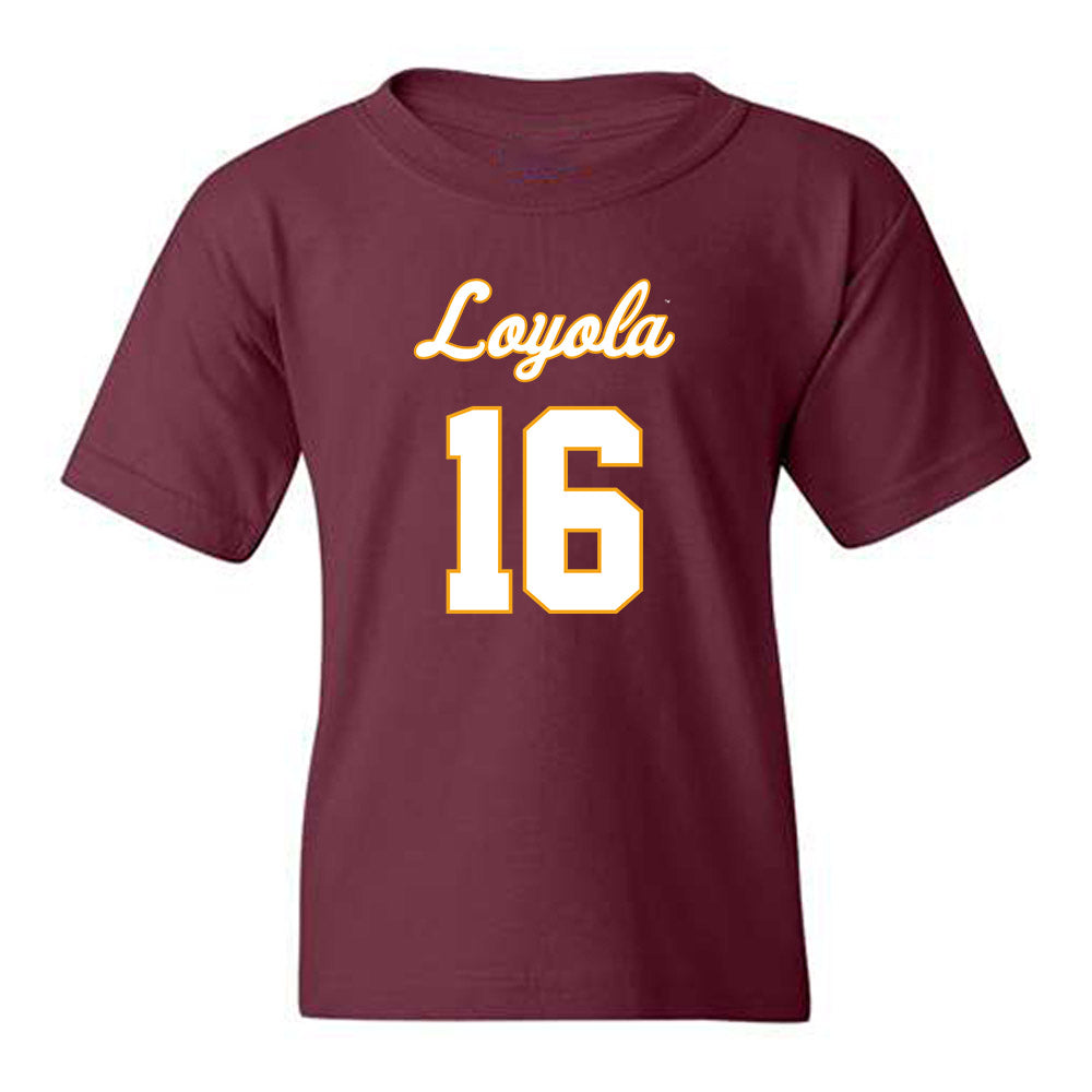 Loyola - NCAA Men's Volleyball : Alexander Smits Van Oyen - Replica Shersey Youth T-Shirt-0