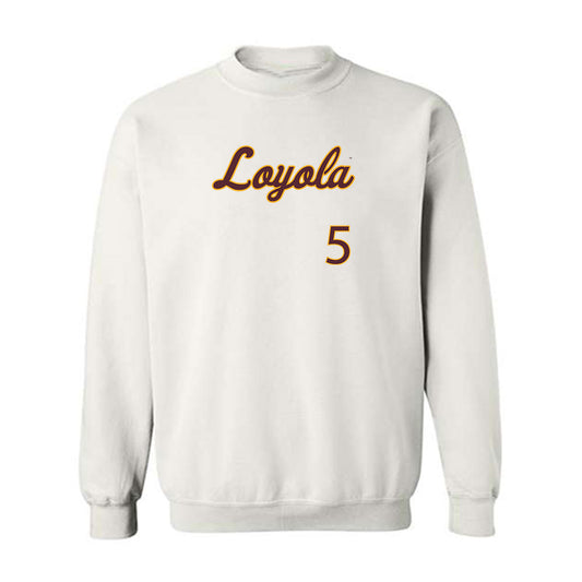 Loyola - NCAA Softball : Alexis Hansen - Replica Shersey Crewneck Sweatshirt-0
